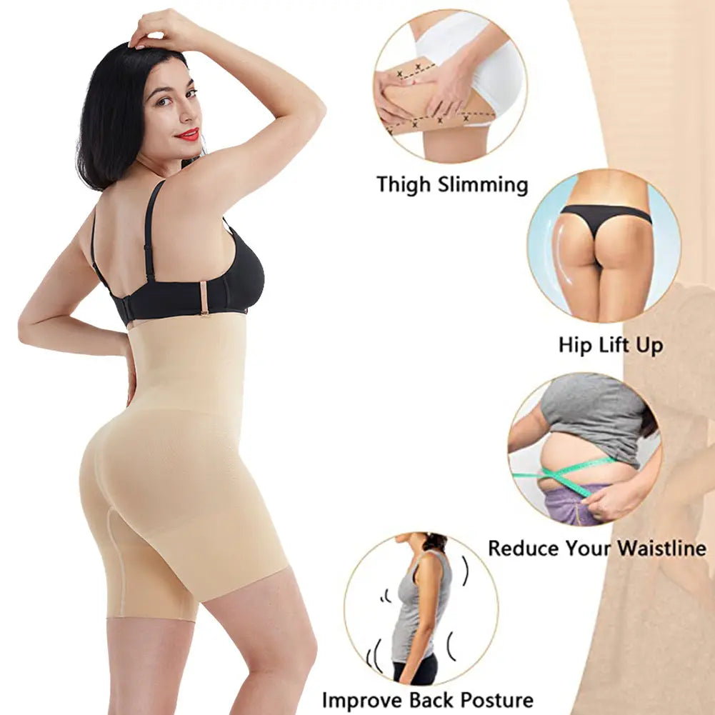 Hi Waist Seamless Short Shaper - THE BODY FIX