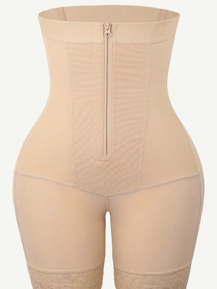 Hi Waist Waist Lace  BBL Boy Shorts - THE BODY FIX