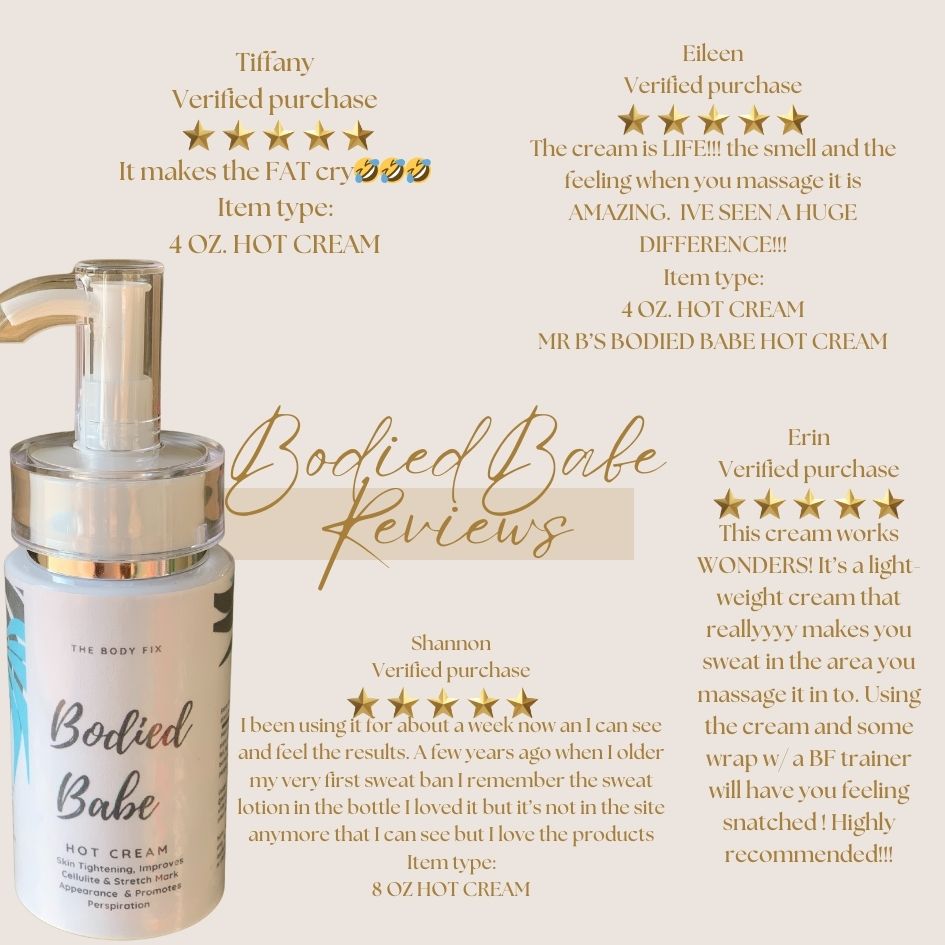 Mr B’s BODIED BABE HOT SLIMMING  SWEAT CREAM & MUSCLE RUB