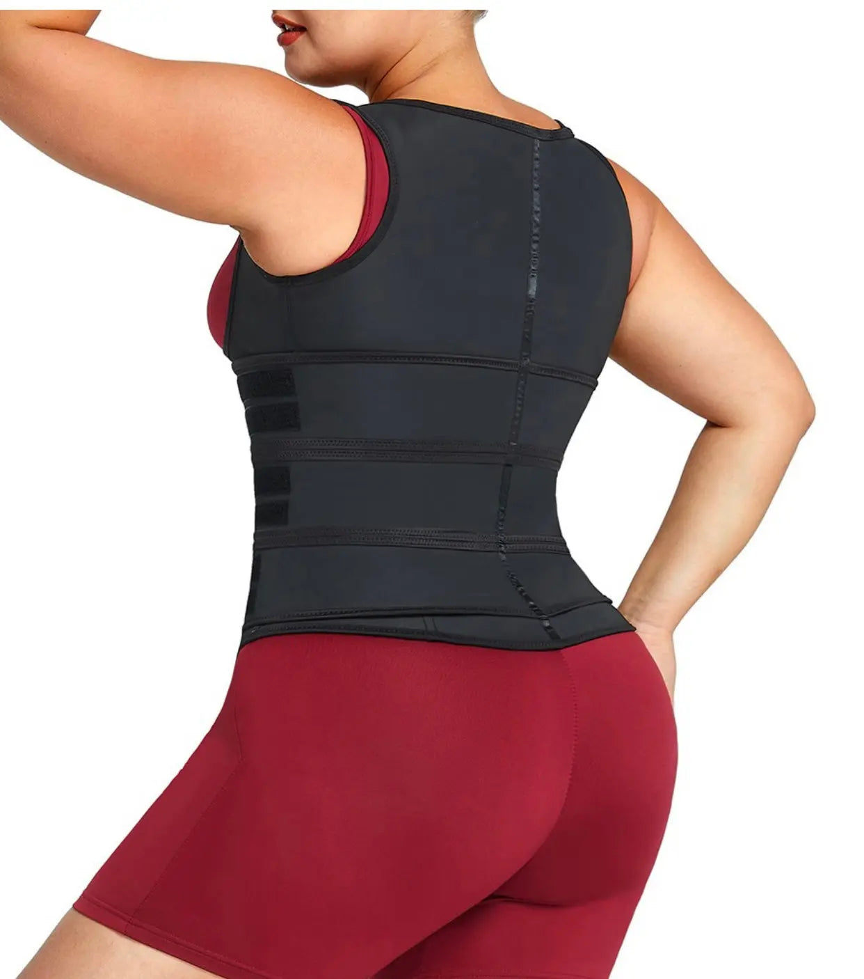 NEW!! Max Vest w/ hooks and three straps -Latex 9 Steel Bones - THE BODY FIX