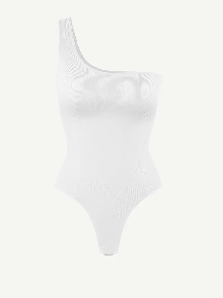 Wholesale One-Shoulder Waist Sculpting Tummy Control Seamless Body Bodysuit