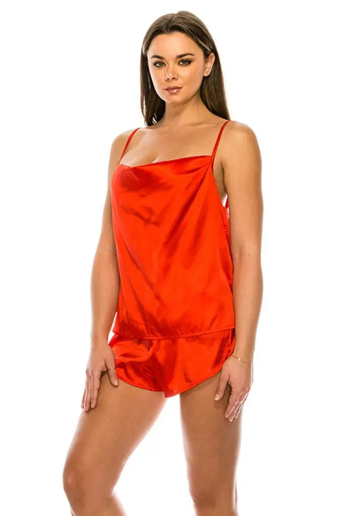 Satin Pj Short Set - THE BODY FIX