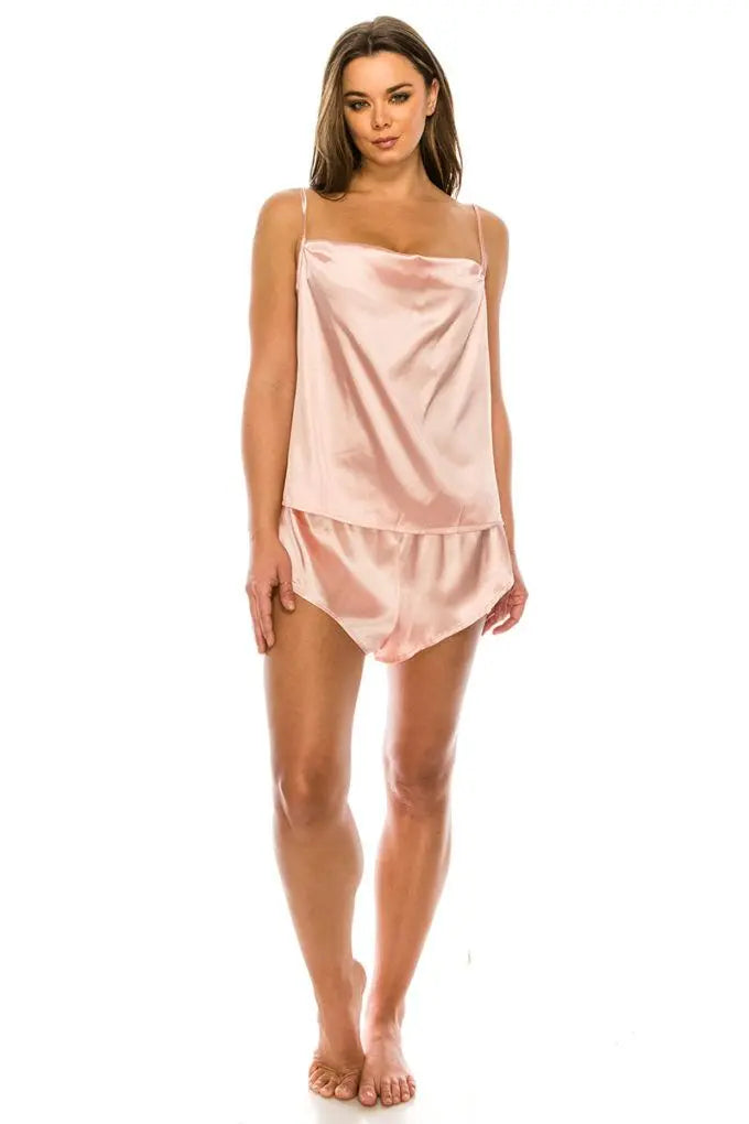 Satin Pj Short Set - THE BODY FIX