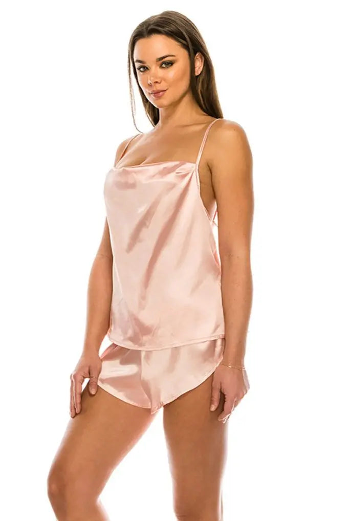 Satin Pj Short Set - THE BODY FIX