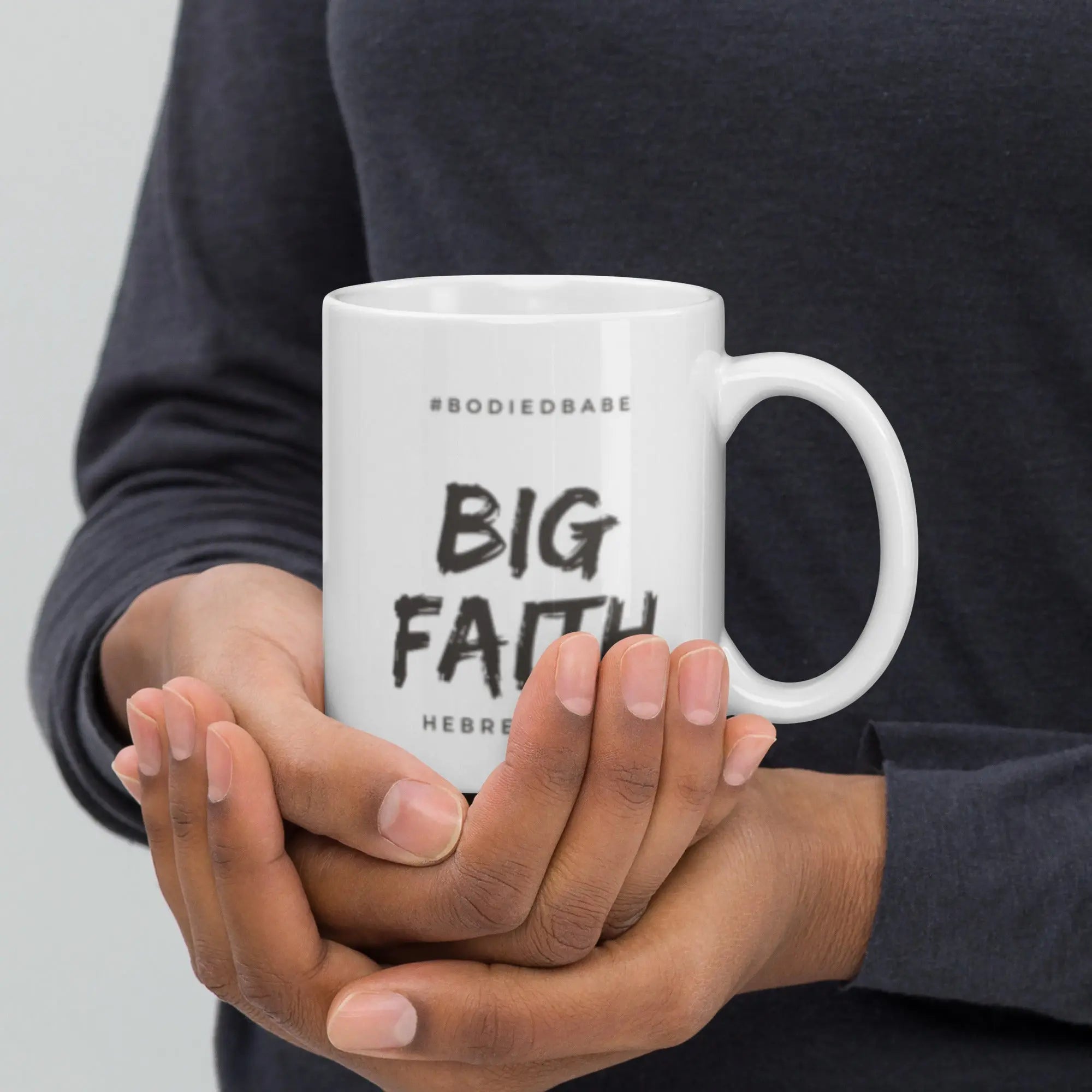 White glossy mug - THE BODY FIX