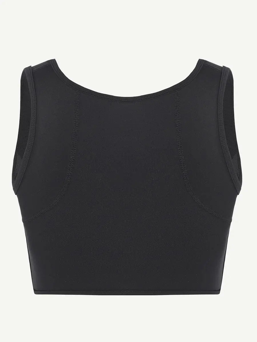 Zipper Sports Shockproof Bra Crop With Four steel Boning