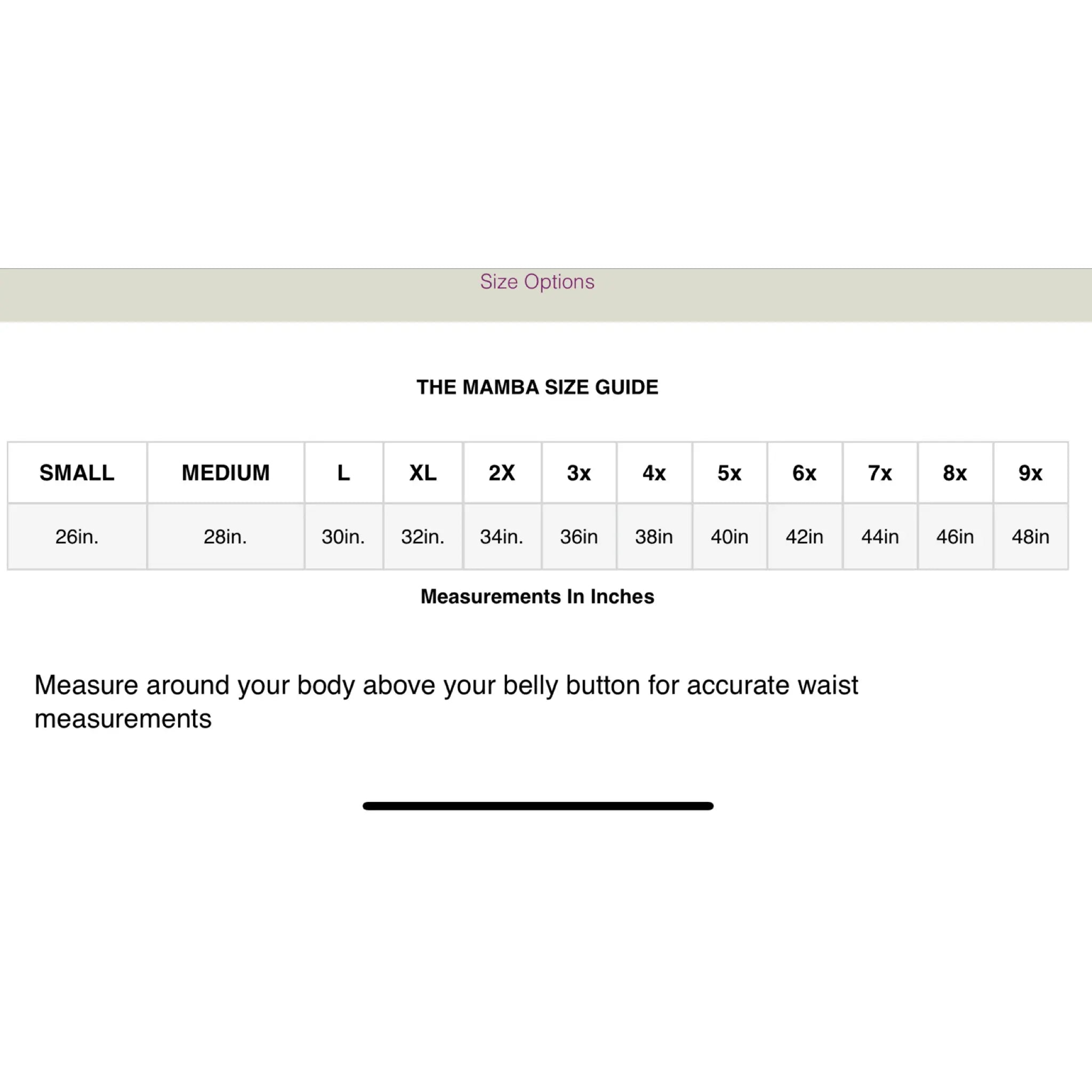 small- 5x MAMBA Clearance - THE BODY FIX